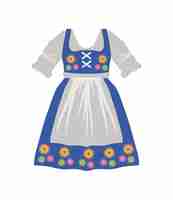 Free vector germany dirndl traditional