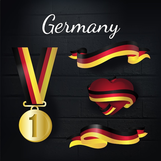 Germany gold medal and ribbons collection