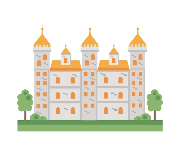 germany neuschwanstein castle illustration