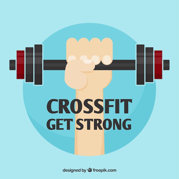 Free vector get strong crossfit backgrou