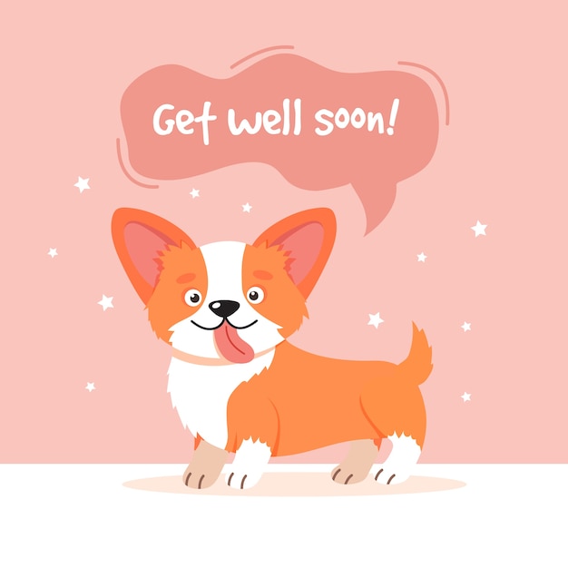 Get well soon concept