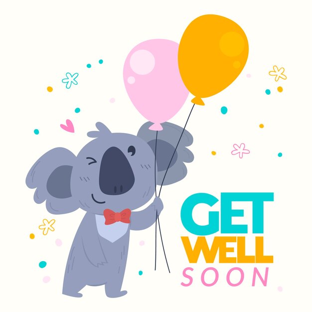 Get well soon concept