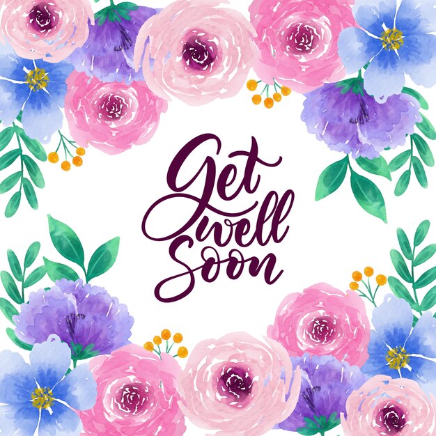 Get well soon lettering