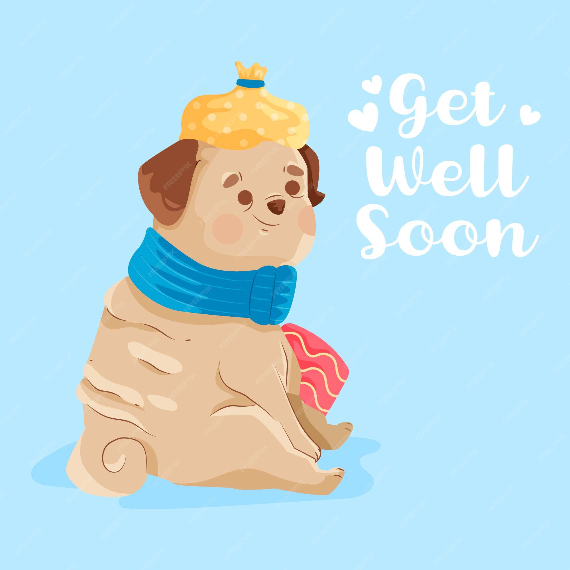 get well soon golden retriever