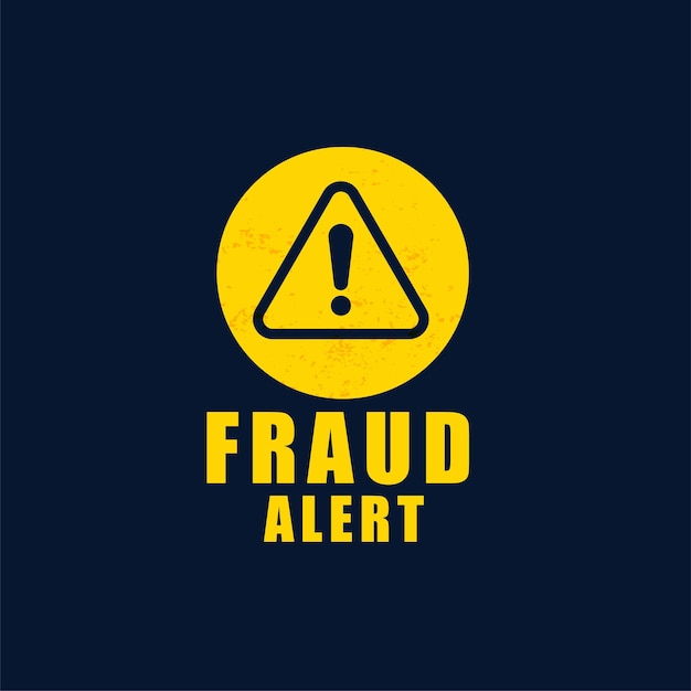 Get your email secure and protected with fraud alert warning background