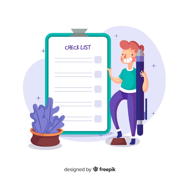 Free Vector giant check list