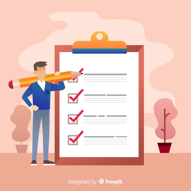 Free vector giant checklist