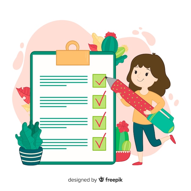 Free vector giant checklist