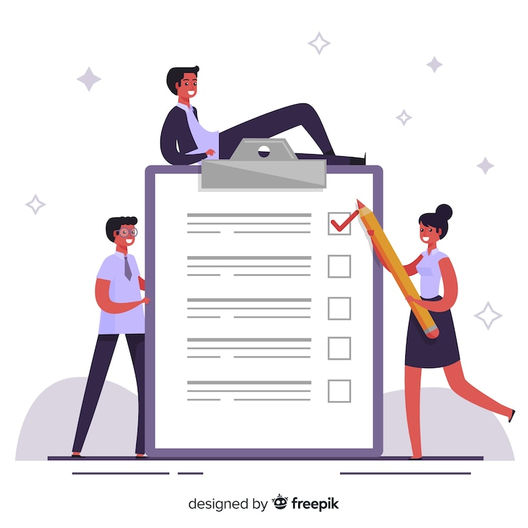 Free Vector giant checklist