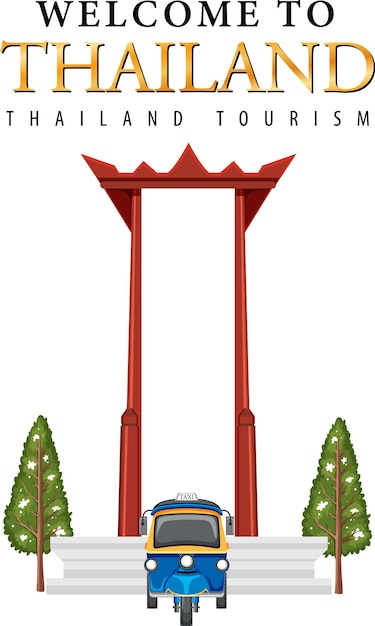 Free vector giant swing of thailand