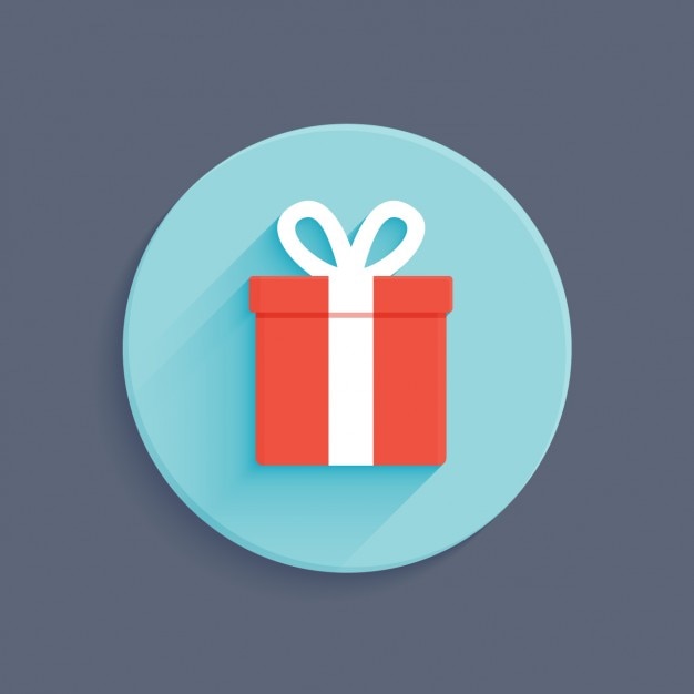 Free vector gift box flat design