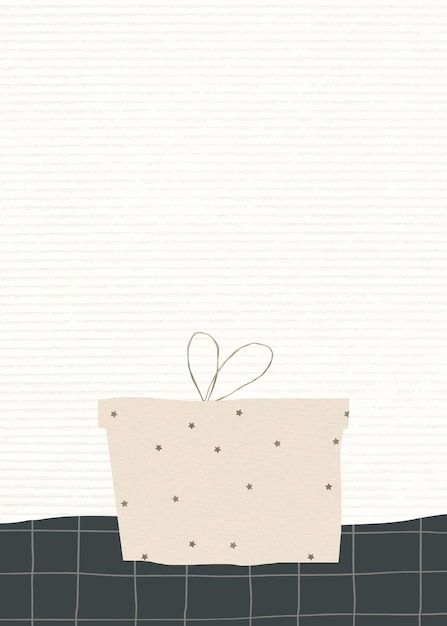 Free vector gift box invitation card festive background