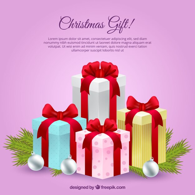 Gift boxes background