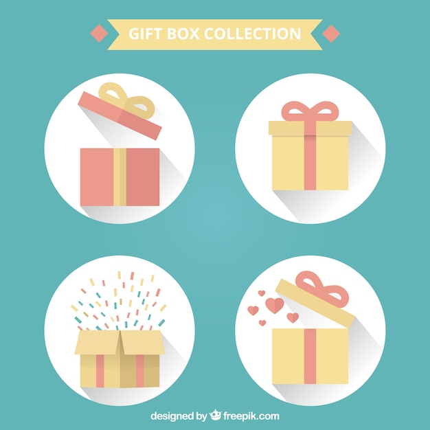 Free vector gift boxes collection