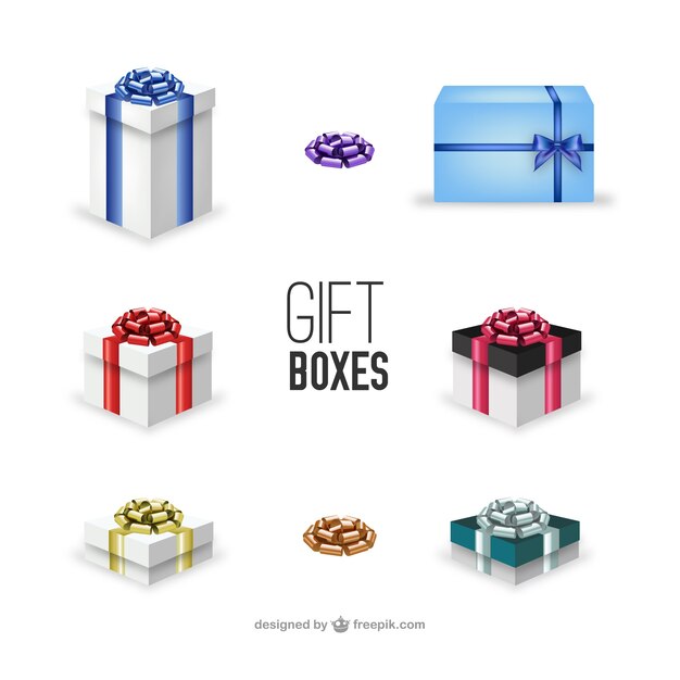 Gift boxes illustrations