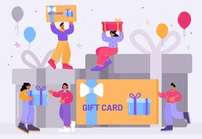 Gift card customers reward and loyalty program