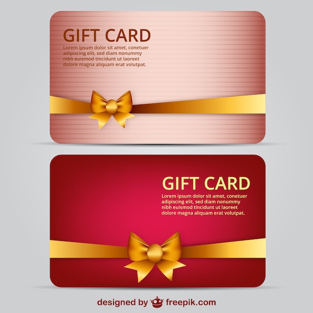 Free vector gift card template