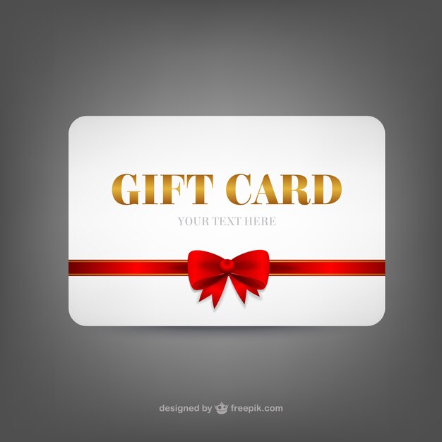 Gift card template