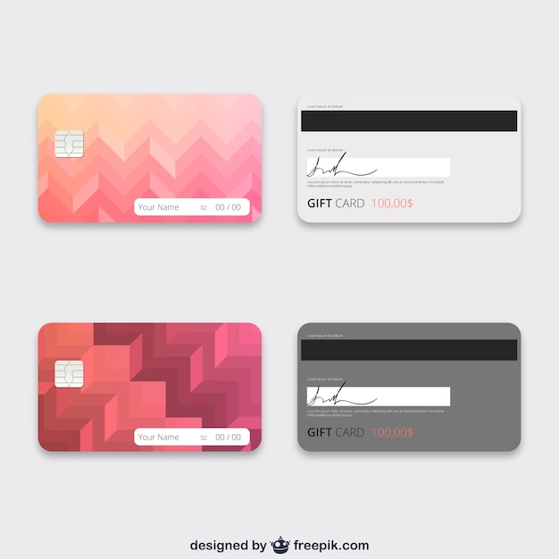 Gift cards template