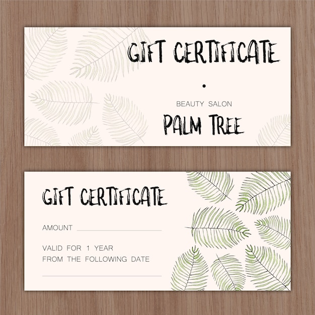 Free vector gift certificate