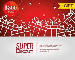 Gift coupon with special sale