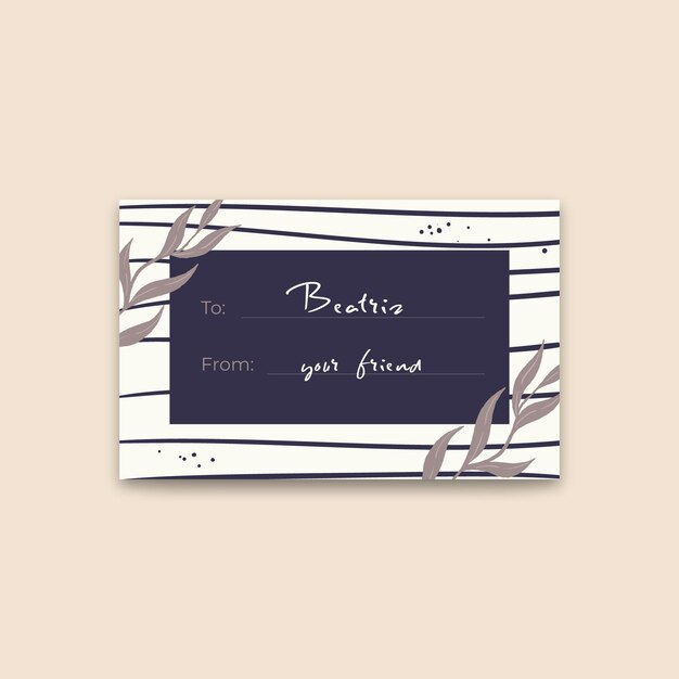 gift label concept