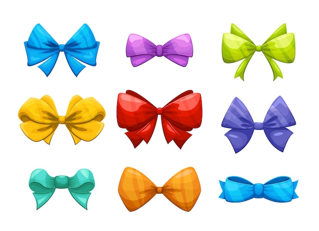 Free vector gift ribbons set