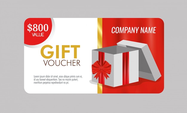 Gift voucher with special sale discount