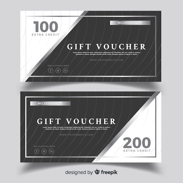 Free vector gift voucher