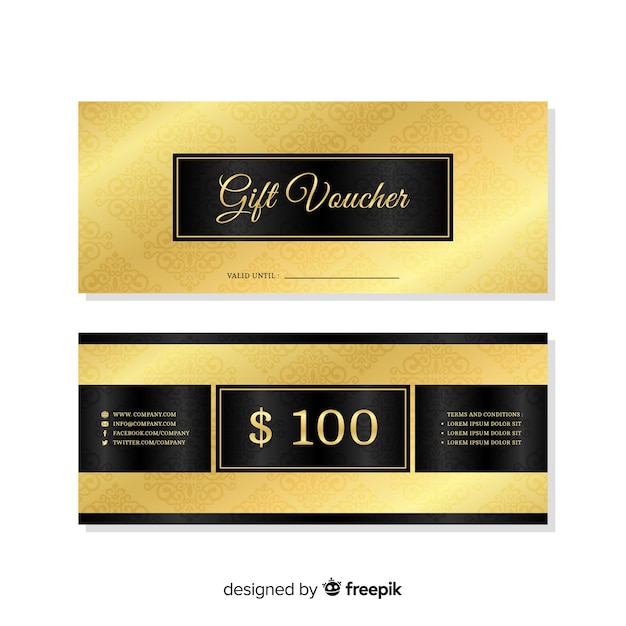 Free vector gift voucher