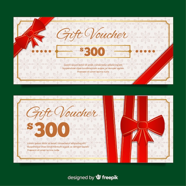 Free vector gift voucher