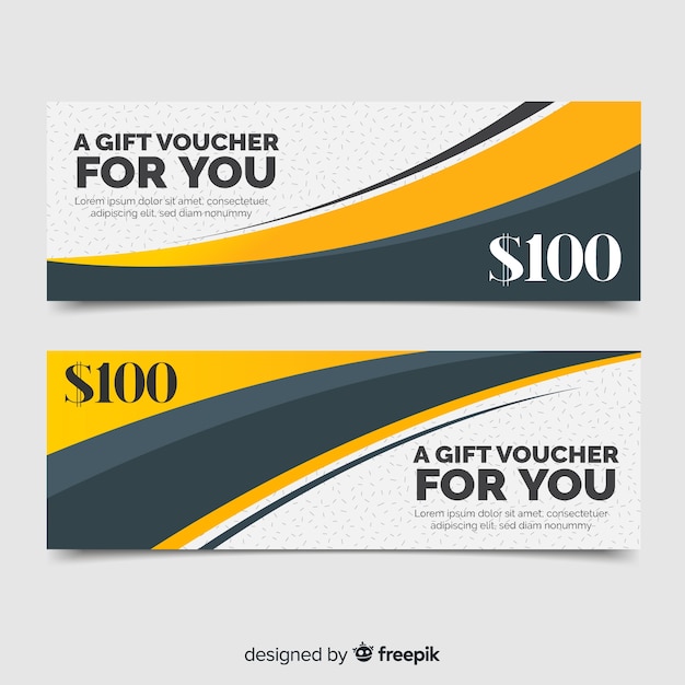 Free vector gift voucher