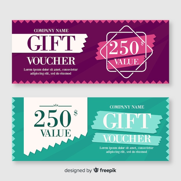 Free vector gift voucher