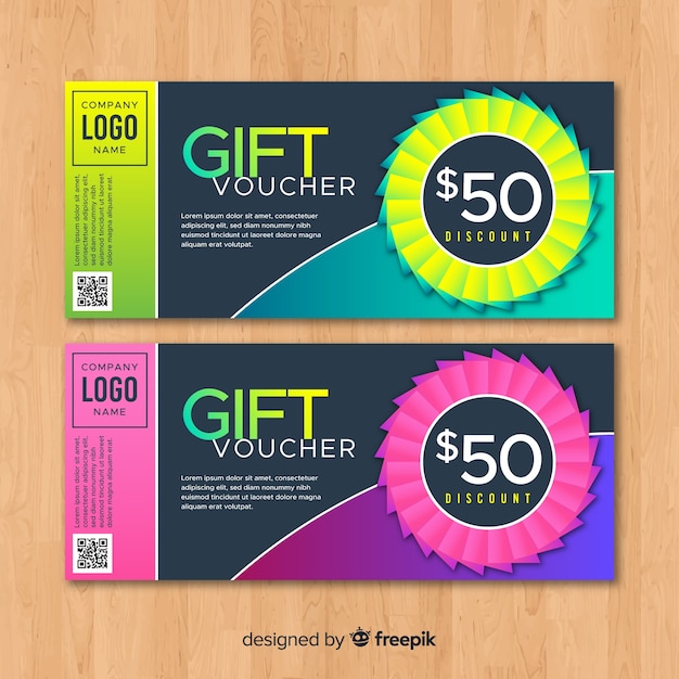 Free vector gift voucher