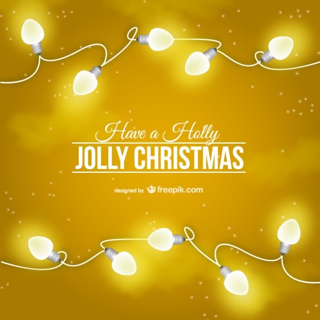 Free vector gilded christmas card