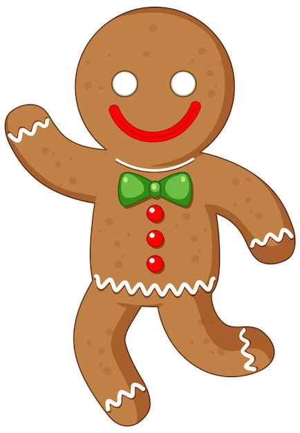 Free vector gingerbread man for christmas