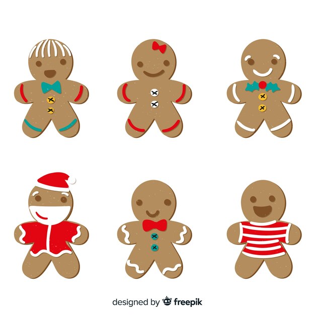 Gingerbread man cookie collection