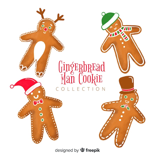 Gingerbread man cookie collection