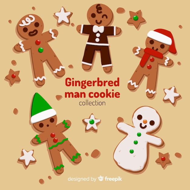 Gingerbread man cookie collection