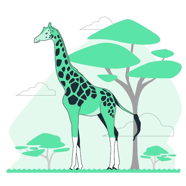 Giraffe concept illustration