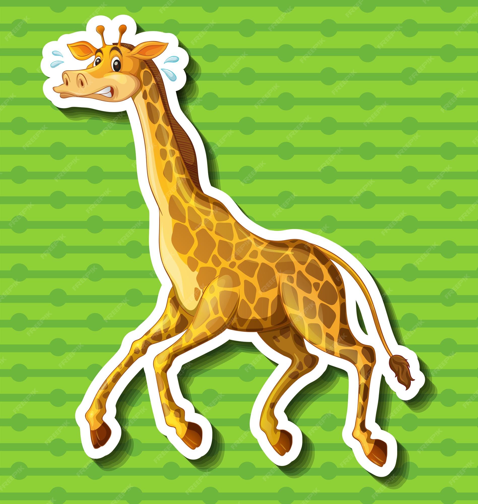 running giraffe clipart jpg