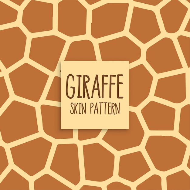 Giraffe skin pattern design background