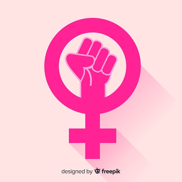 Girl fist symbol