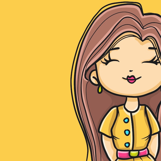 Free Vector girl full