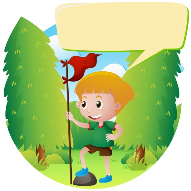 Free Vector girl in the meadow design