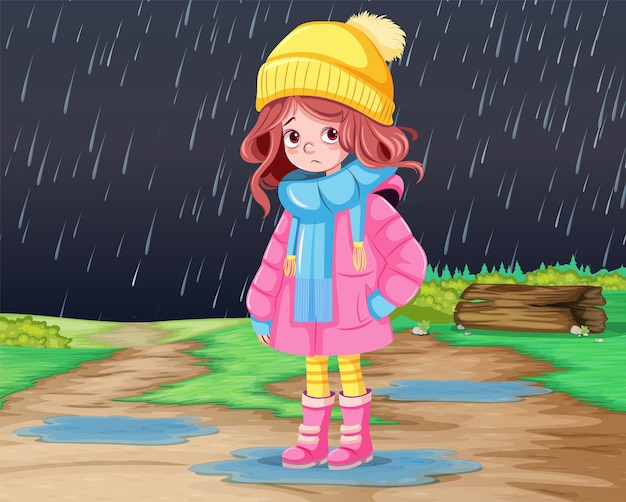 How to Sketch a Girl With Umbrella | Drawing of a Girl in Rain | Rainy  Season Drawing - YouTube