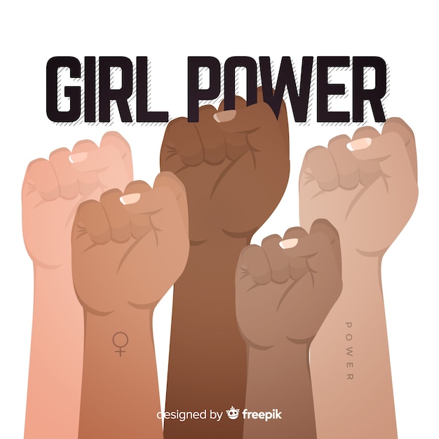 Free vector girl power background