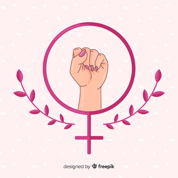 Free Vector girl power background