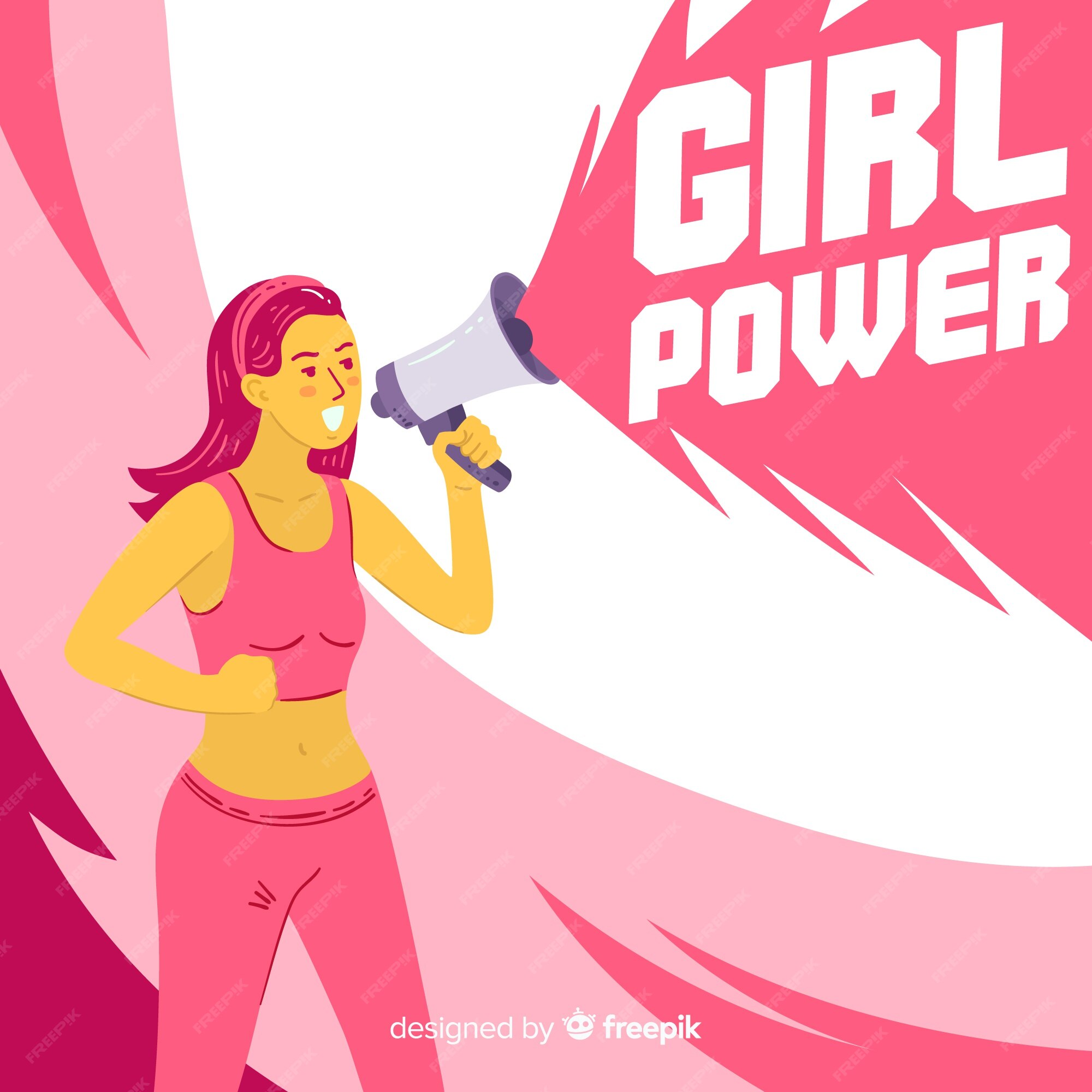 Free Vector  Woman power background