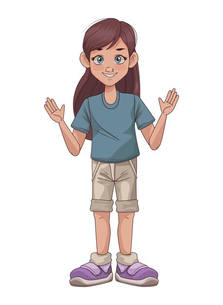 girl speaking avatar icon isolated